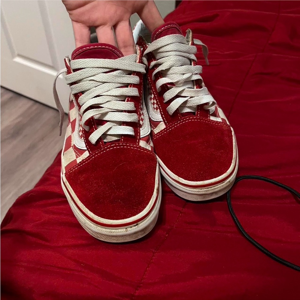 vans • old skool ' red checkerboard '